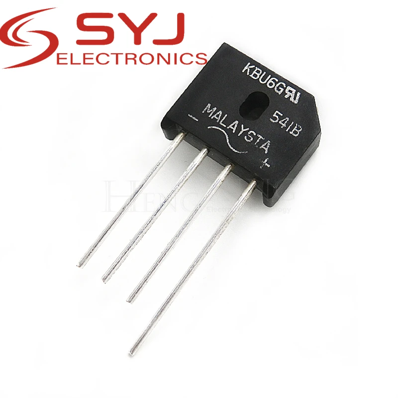 5 шт., выпрямительный мост KBU6G