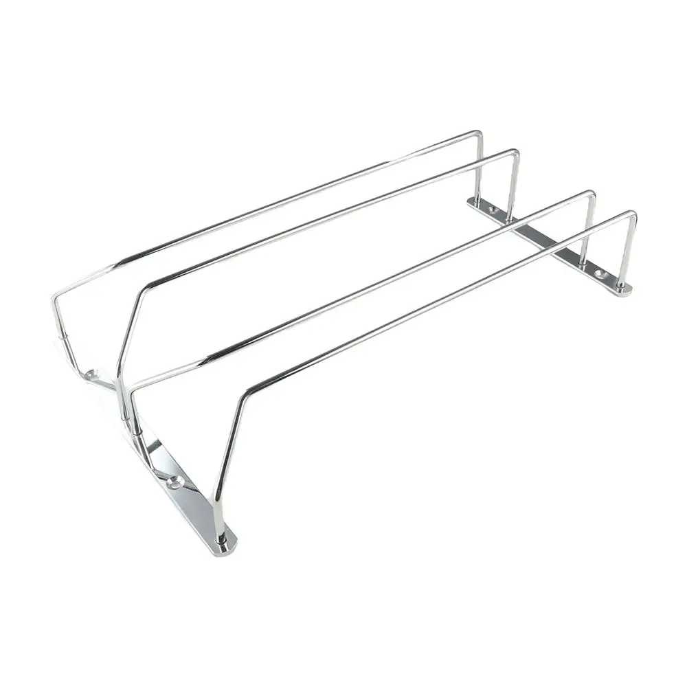 الإبداعية 1 قطعة صف مزدوج صف واحد الجدار الشنق متعددة الحجم كأس حامل كأس للنبيذ رف الزجاج حامل النبيذ الرف #2