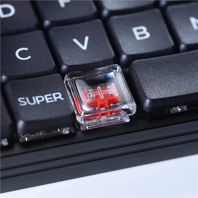 A53M-40Pcs Low Profile PC Keycaps For Kailh 1350 Choc Switch Mechanical Keyboard Ultra Thin Transparent Keycaps