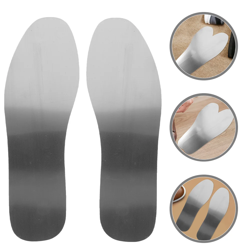 

1Pair Shoe Insoles Women Men Stainless Steel Anti-Puncture Inserts Lightweight Strong Structure for Work Hiking Running