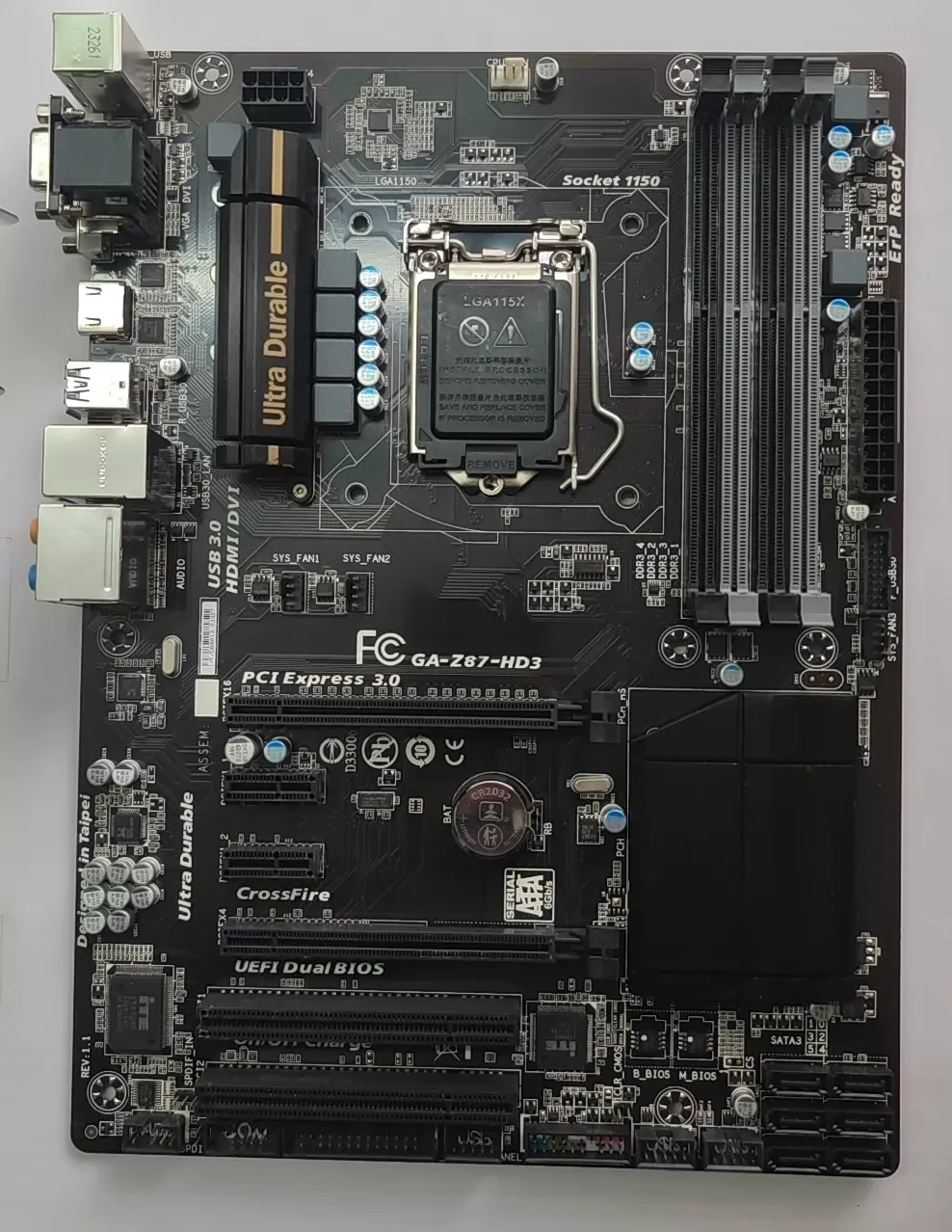 For Gigabyte GA-Z87-HD3 Desktop Motherboard Z87 HD3 DDR3 1150 Mainboard 100% Tested OK