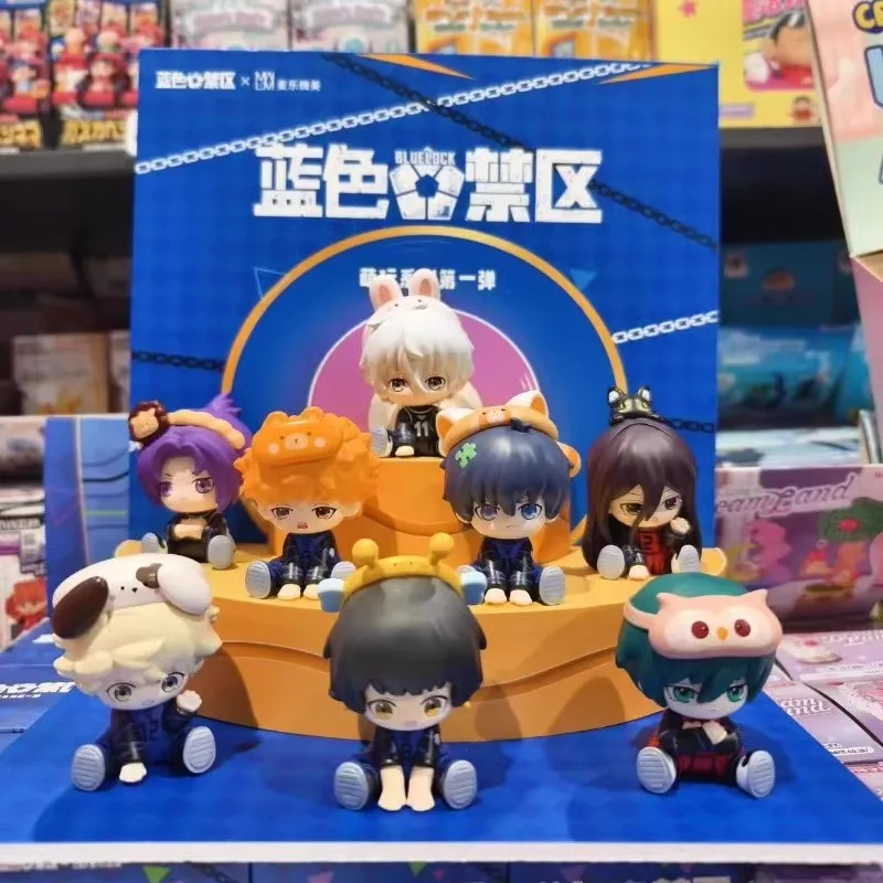 

Action Peripheral Figure Doll Toys COS Anime Blue Lock Seishirou Nagi Blind Box Animation Q Version Doll Gifts Desk Decoration