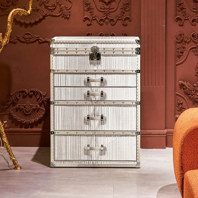 

Light luxury bucket cabinet, high-end hard box, five buckets floor-to-ceiling jewelry jewelry cabinet