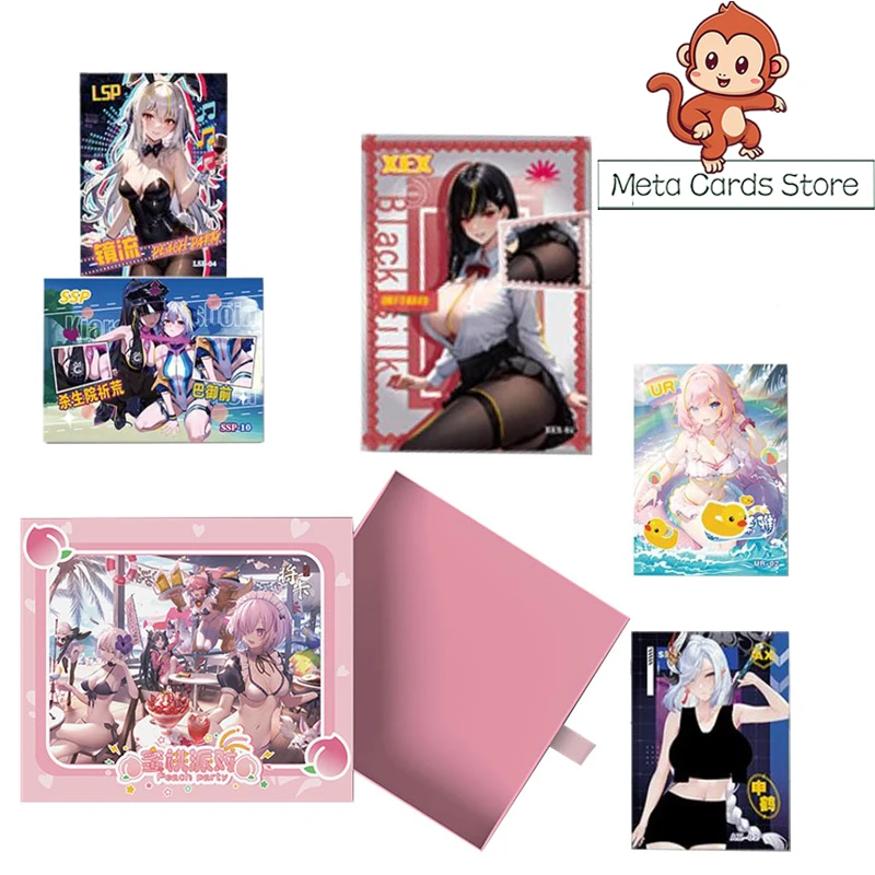 

Peach Party Goddess Cards Hobby Game Collection Cards Ganyu Keqing Hobby Booster Box Toy Gifts