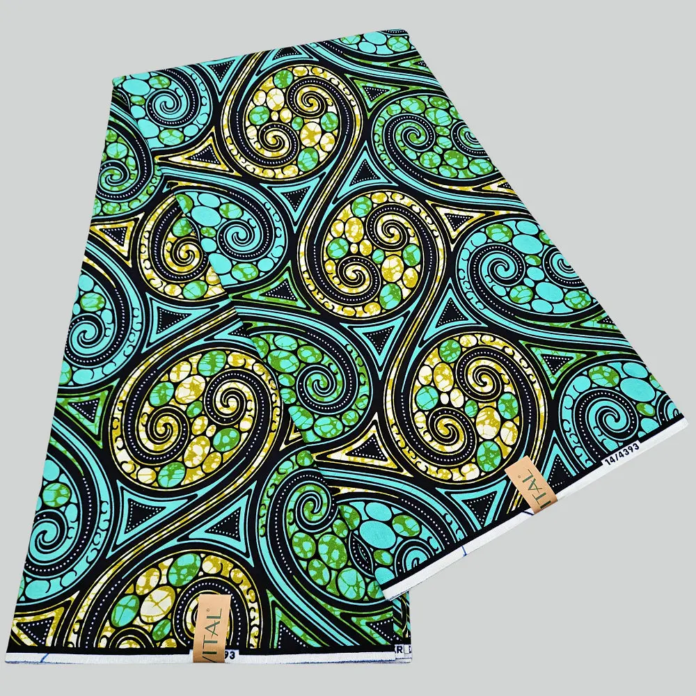 Patrón Popular, tela estampada con bloques de cera africana, cera de algodón auténtica de Hollanda, tela Nigeria Ankara, para prendas de vestir, bolso, diadema