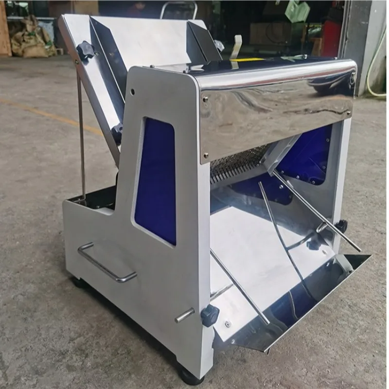 Fully Automatic Baking Equipment Bread Slicing and Dicing Machine Electric Toast Slicer Commercial Bread Slicer