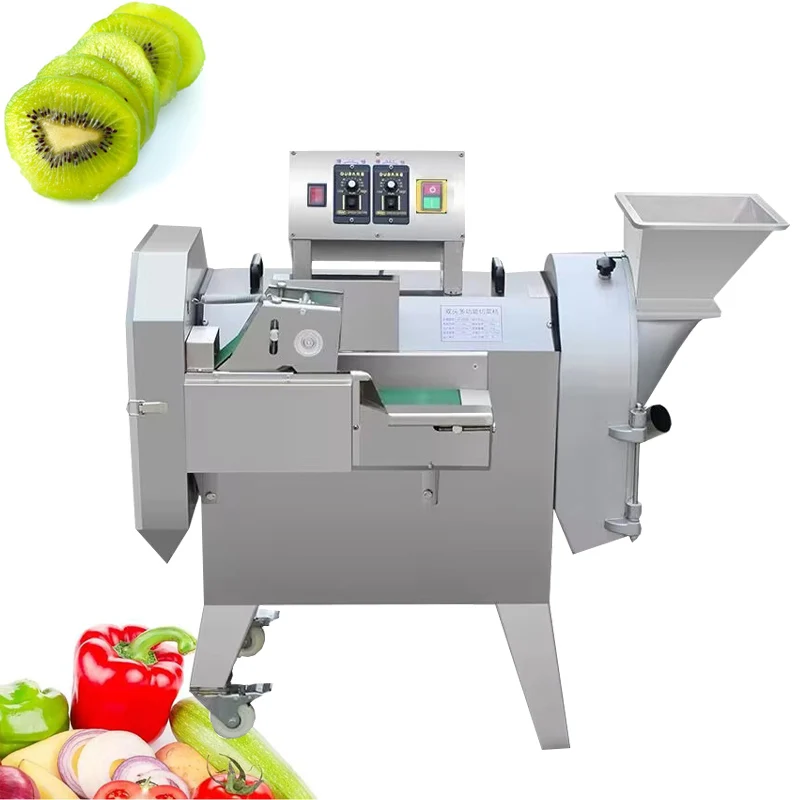 Large Capacity Vegetable Cutter Onion Potato Carrot Shredder Machine Commercial Vegetable Fruit Slice Strips Chopper Machine