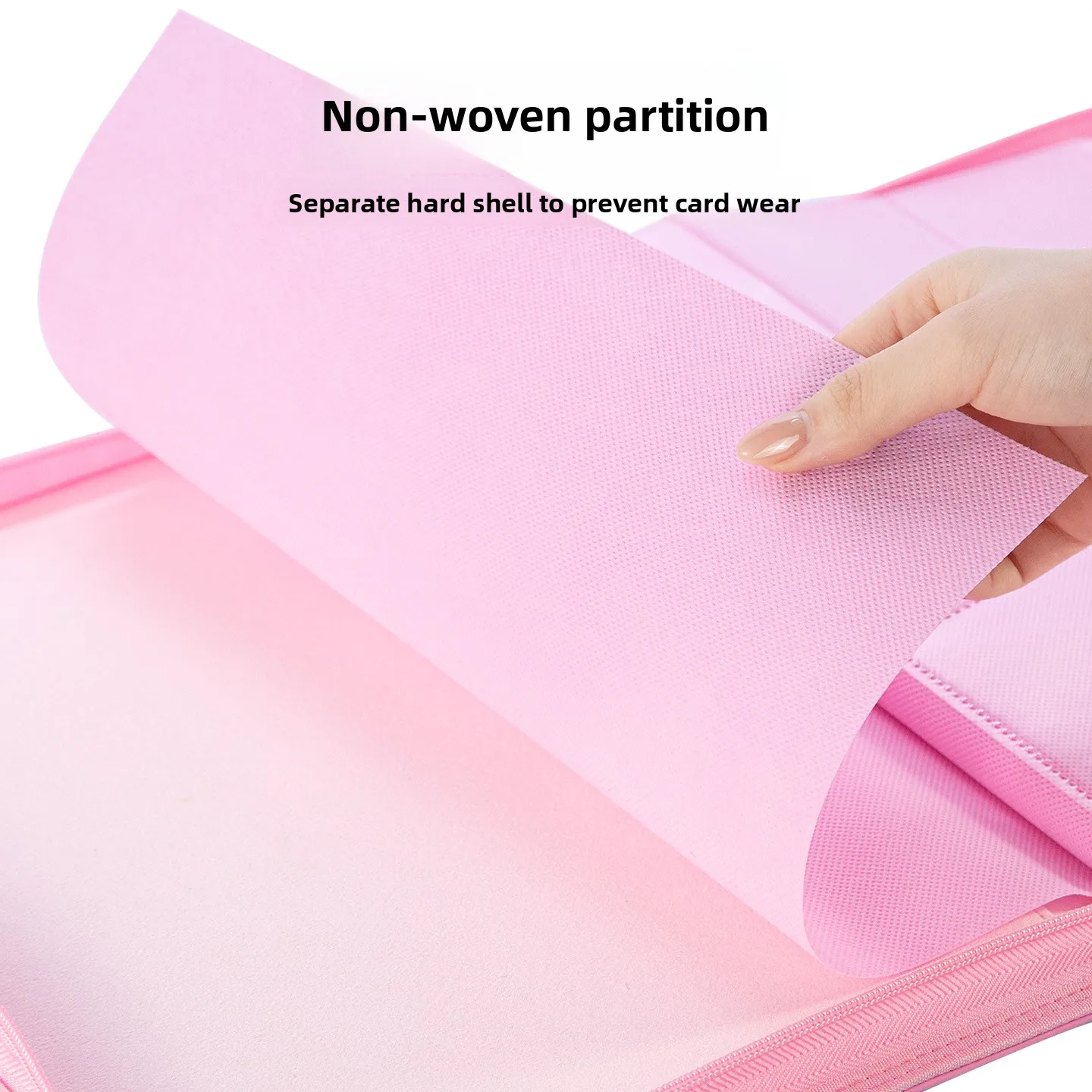 Sanseking Sakura Art 9-Pocket Zipper Card Binder, PU Leather Trading Card Album for Pokemon PTCG Riftbound Collectible Cards - view 5