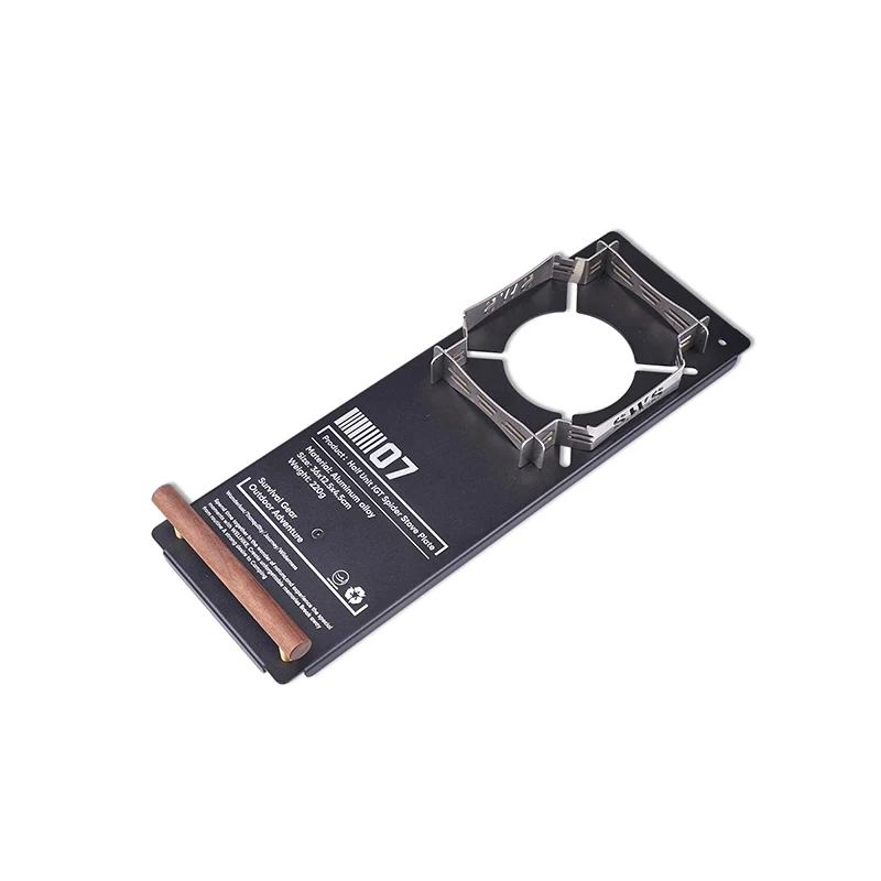 

Sws Half-Unit Igt Spider Stove Board Walnut Wood Multifunctional Portable Camping Folding Stove Stand 0.5 Unit with Wooden Handle Igt Table Accessories