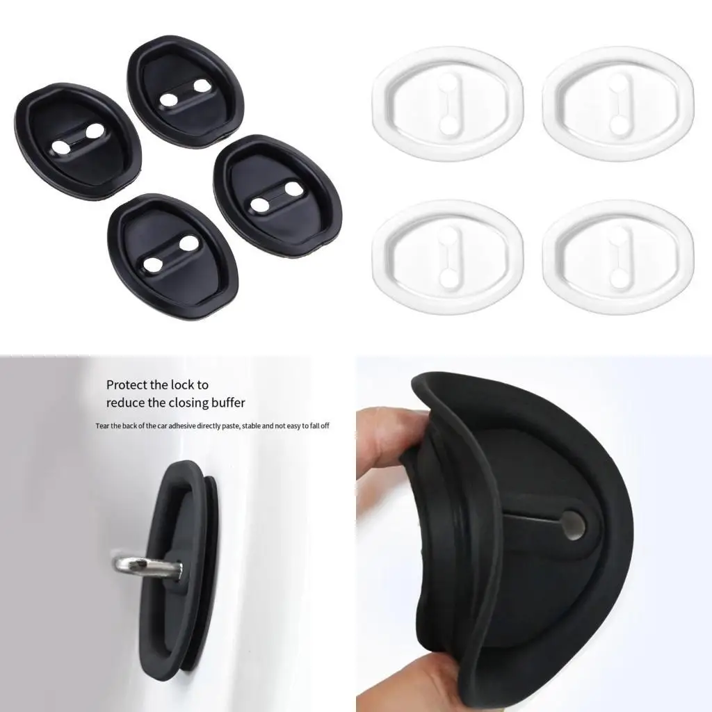 

31BC Soundproof Pad Sound Damper Door Lock Buffer Damping Protector for Car Truck