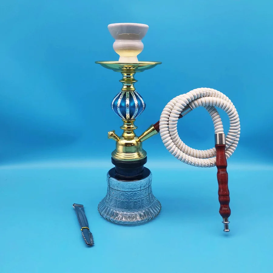 Single And Double Glass Bottle Hookah Shisha Pipe Accessories For Smokers Club Bar Outdoors