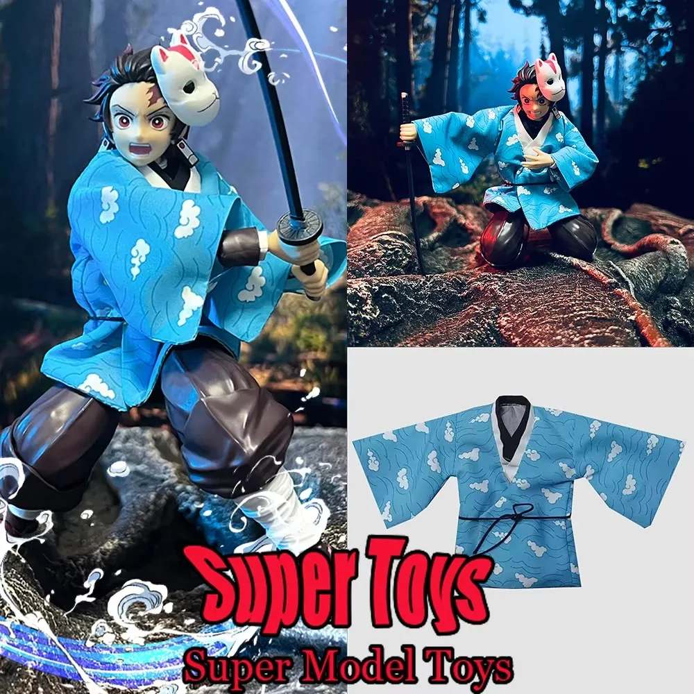 

В наличии 1/12 весы мужской солдат одежда аксессуар убийца демонов Камадо Танджиро пальто маска подходит для 6-дюймовой экшн-фигурки модель куклы