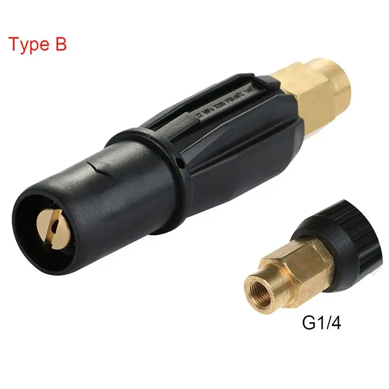 Precise 2X Brass Fan-Shaped Snow Foam Nozzle Self-Priming Nozzle For High Pressure Washer Generator Car Cleaning Accessory G1/4