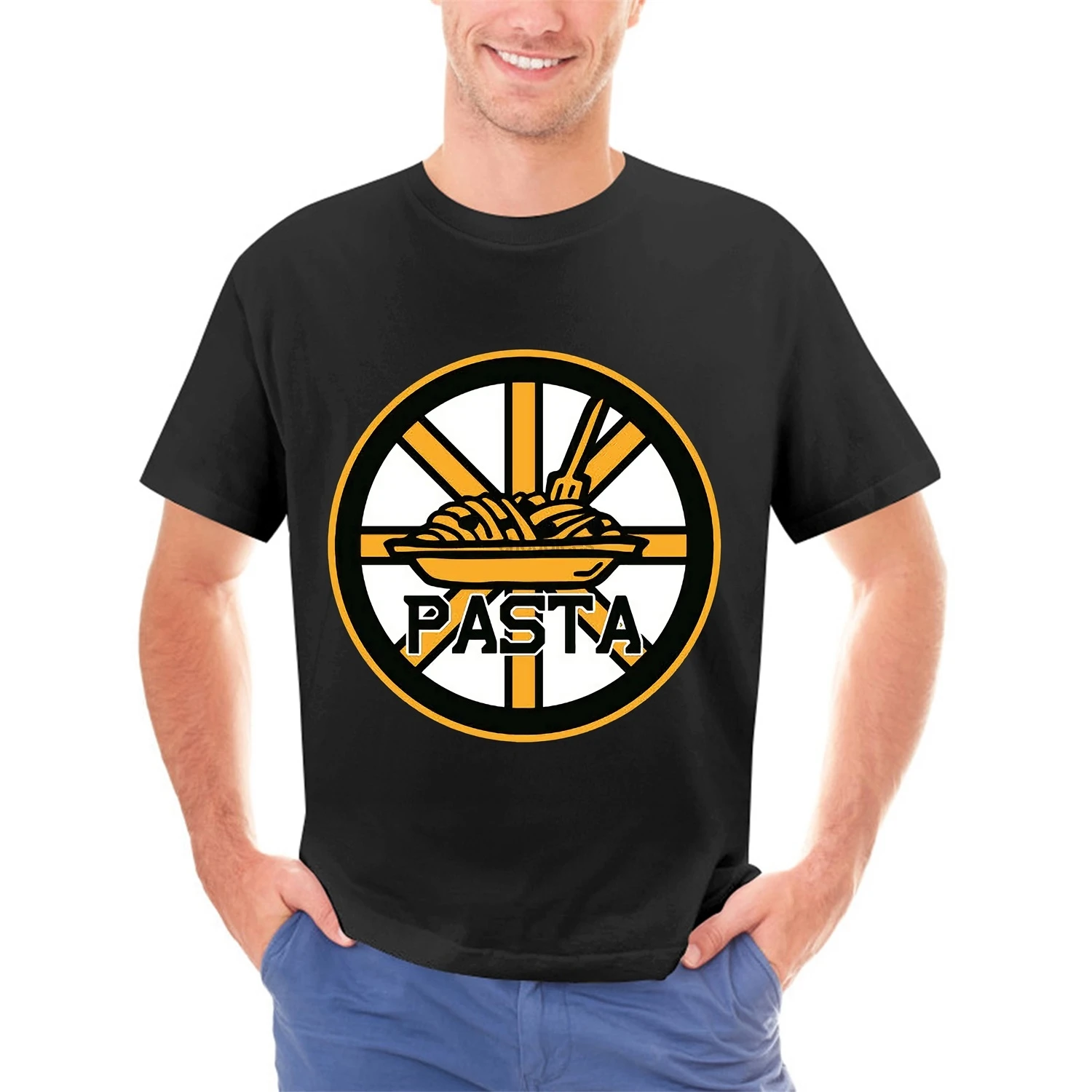 Shedd Shirts Black Bruins Boston Pastrnak Pasta T-Shirt