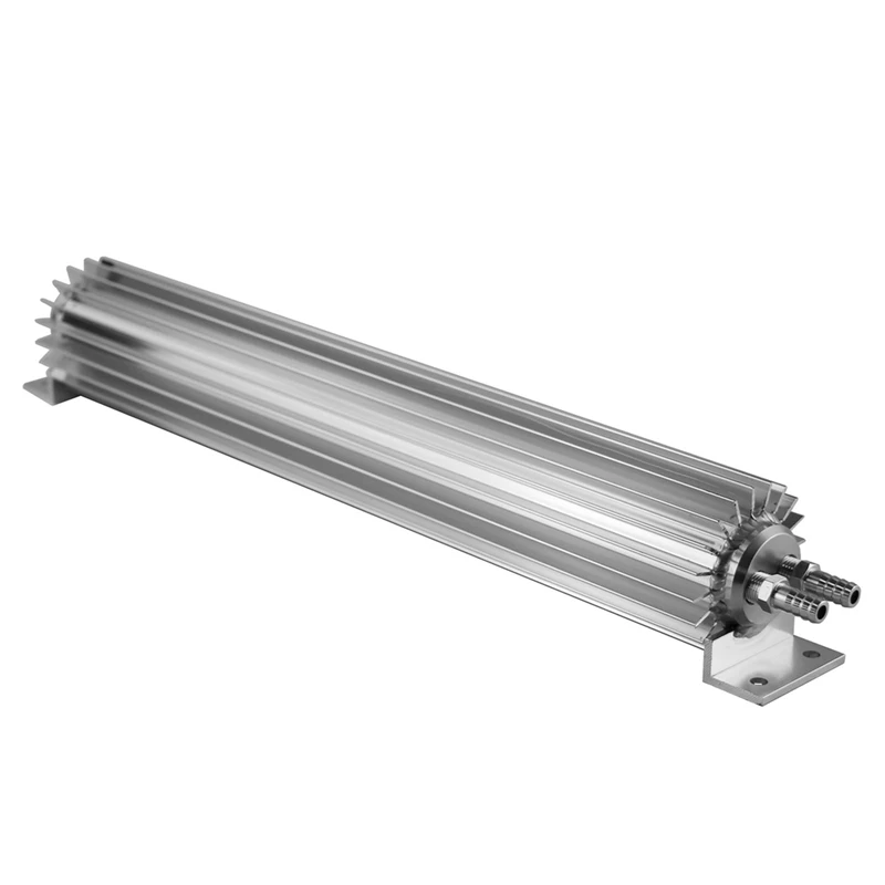 Universal 18inch Long Aluminum Black Dual Pass Heat Sink Cooler with 1/4\