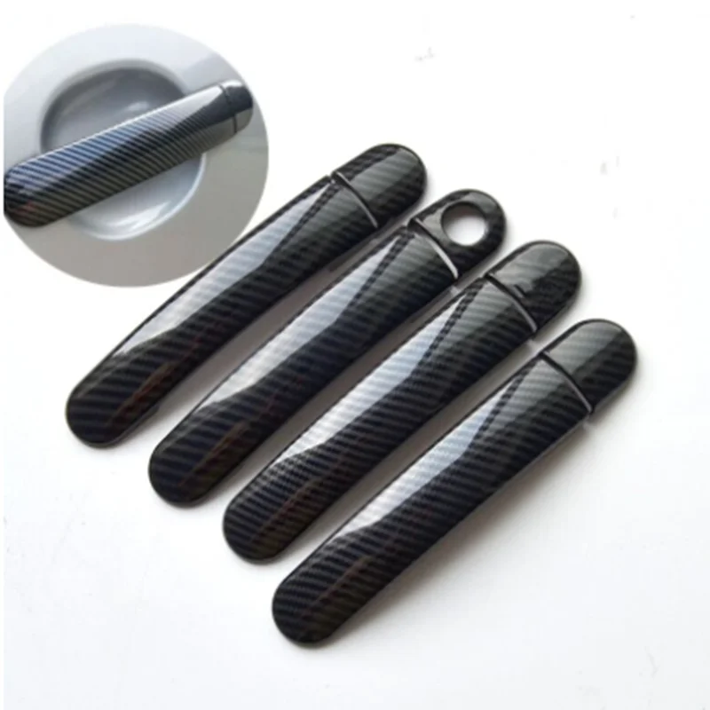 Door Handle Covers Trim Imitation Carbon Fiber for VW Golf 4 MK4 Volkswagen Rabbit A4 1J 1997-2006 Accessories Styling Stickers