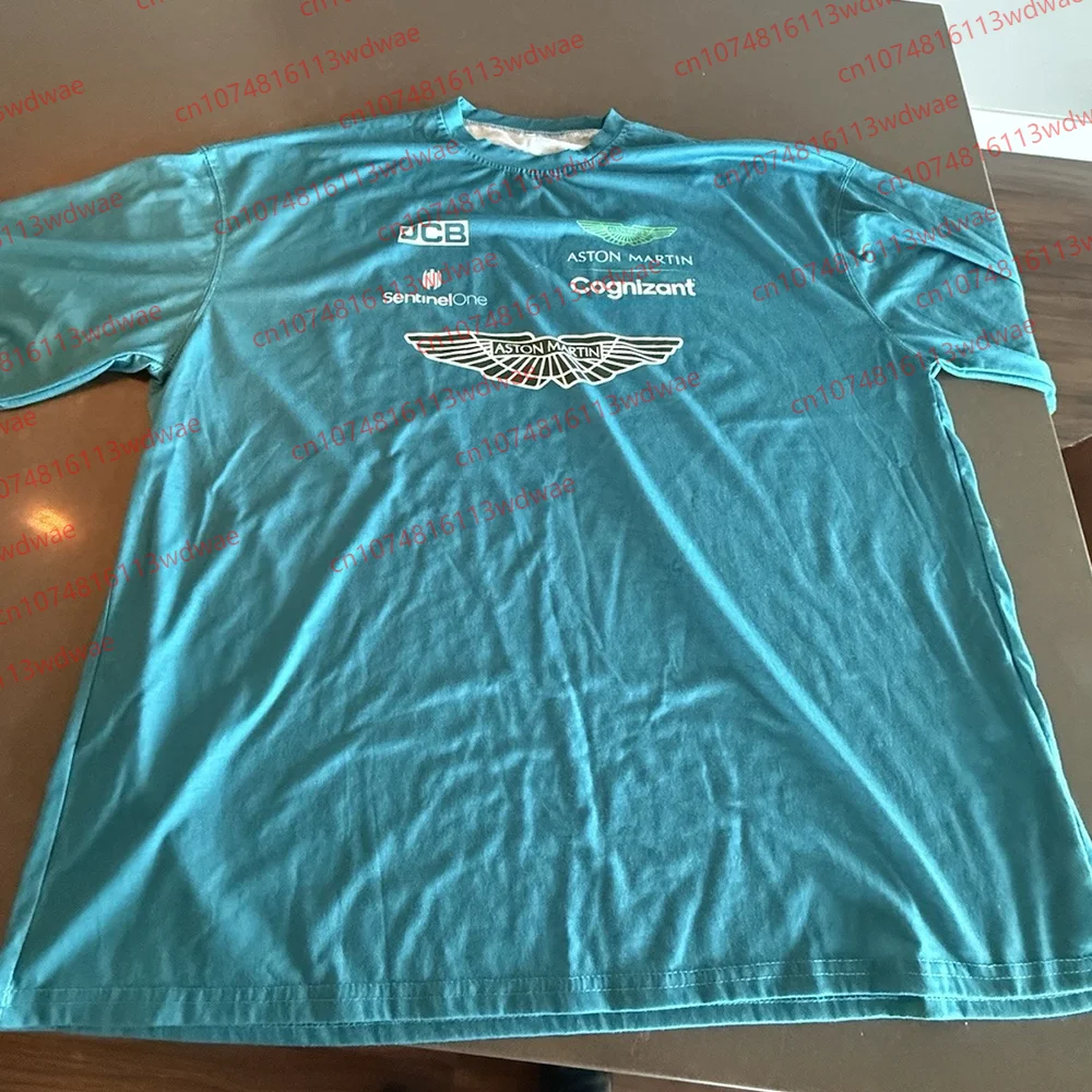

Aston Martin T-shirt Classic Racing Quick-Dry top Unisex sports T-shirt Breathable Motorcycle T-shirt Kid Tee Alonso T-shirt