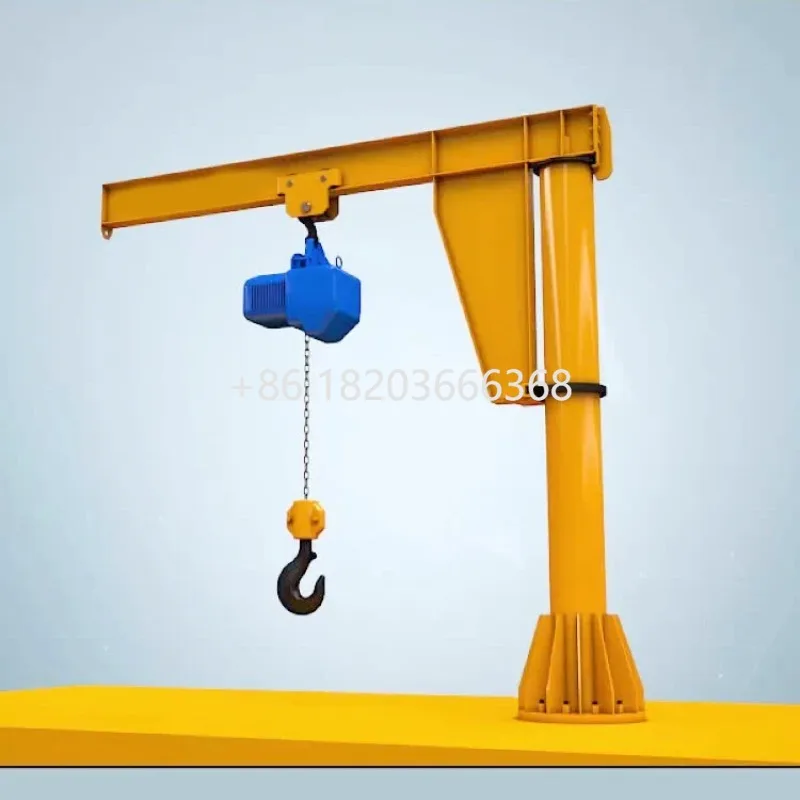 Customized Factory Outlet Price Floor Mounted 1 Ton Jib Crane With Electric Hoist