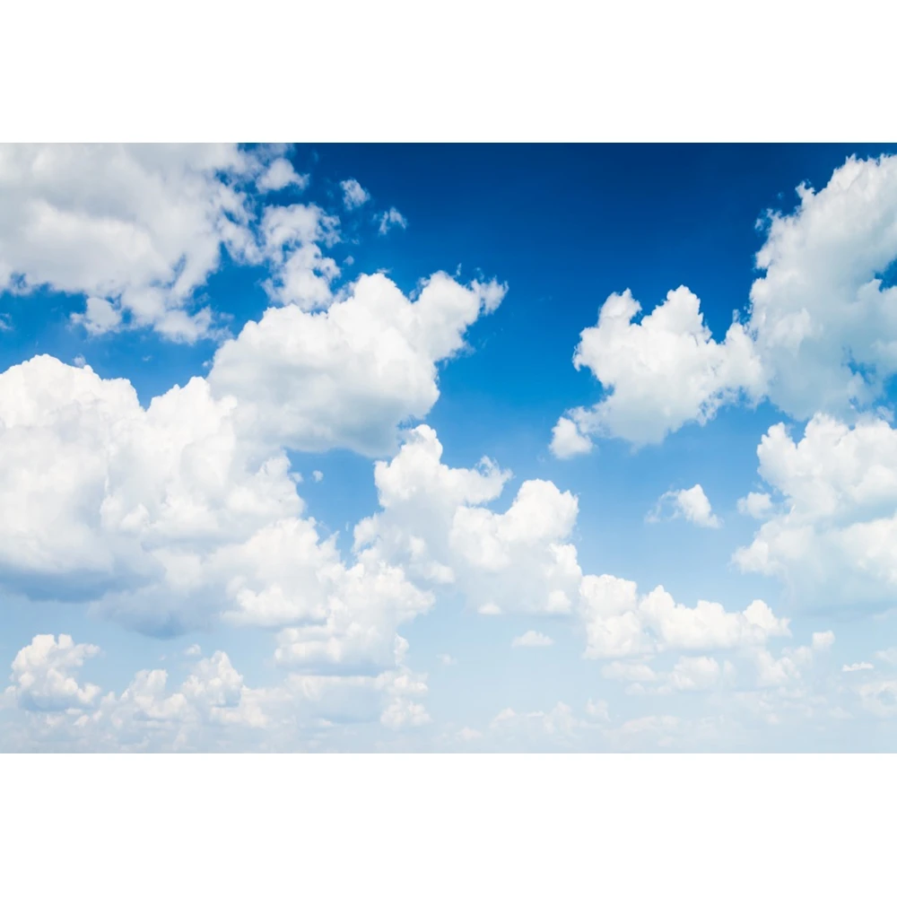 Blue Sky Cloudy Backdrops For Photography White Cloud Baby Birthday Newborn Portrait Photographic Background Room Photo Studio