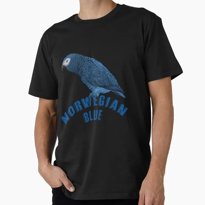 The Norwegian Blue Funny Monty Python Gift T-shirt Short Sleeve Tee British Comedy Graphic clothes US size Tops S-6XL