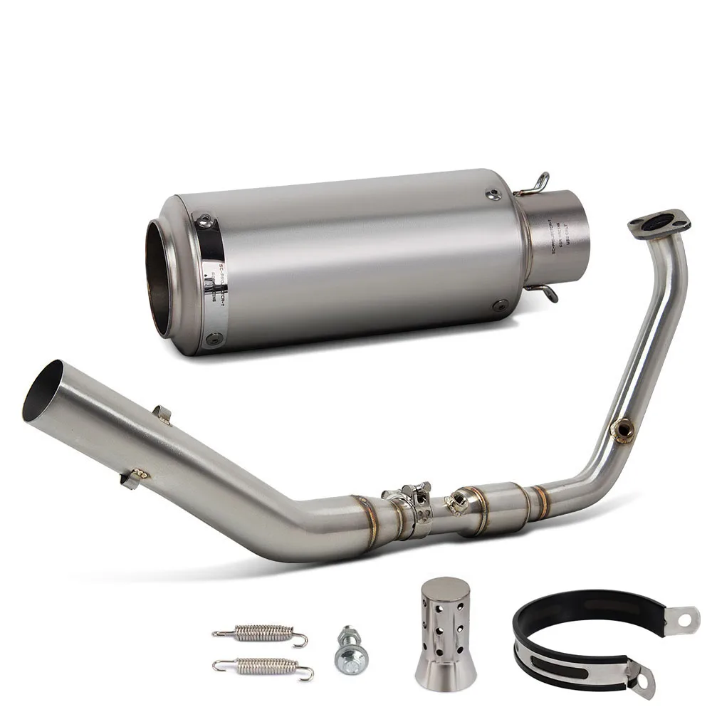 R125 Exhaust System For Yamaha YZF-R15 MT15 XSR155 2017-2026 R/MT/XSR-125 MT125 XSR125 2019-2026 Motorcycle Pipe Project Muffler