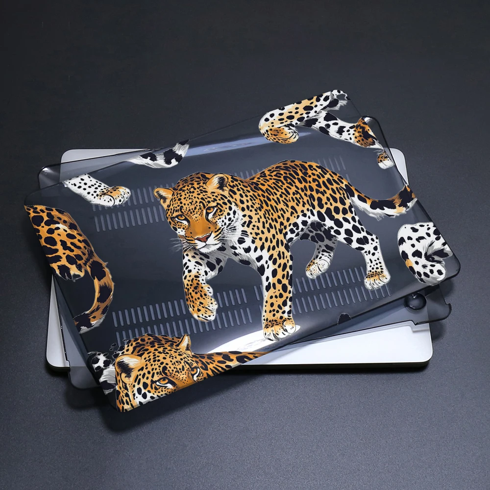 

2026 leopard pattern Laptop Case for MacBook Neo 13 2026 A3404 Hard Cover for MacBook Air 15 13 Pro14 16 M1 M2 M3 M4 M5 Case