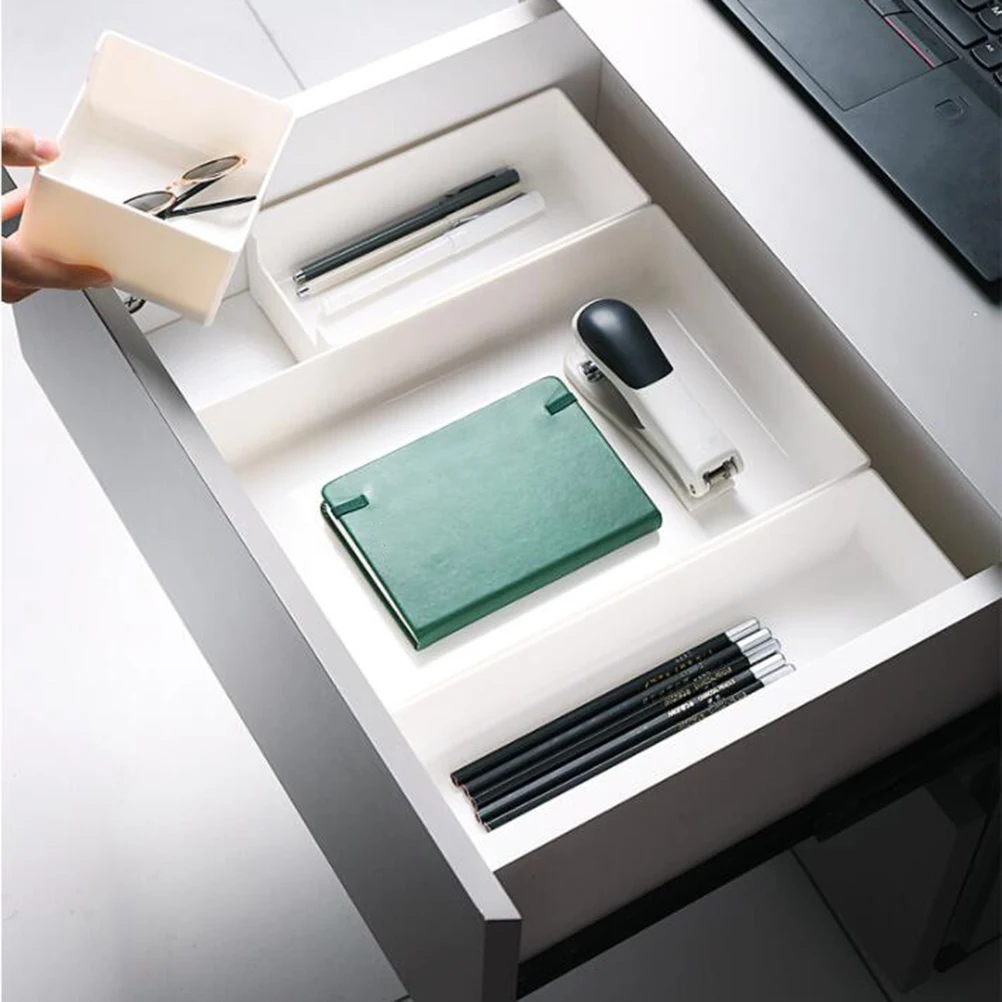 

1Pc Drawer Storage Organizer Box Food Grade Material Kitchen Bathroom Office Supplies Tool Socks Underwear Stationery Holder