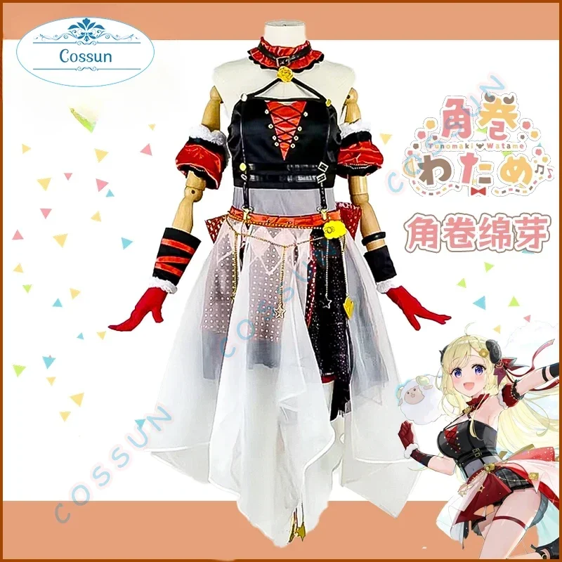 Hololive Vtuber Tsunomaki Watame Cosplay Costume Watamelon Halloween Outfits Women Clothing Dress New 2023