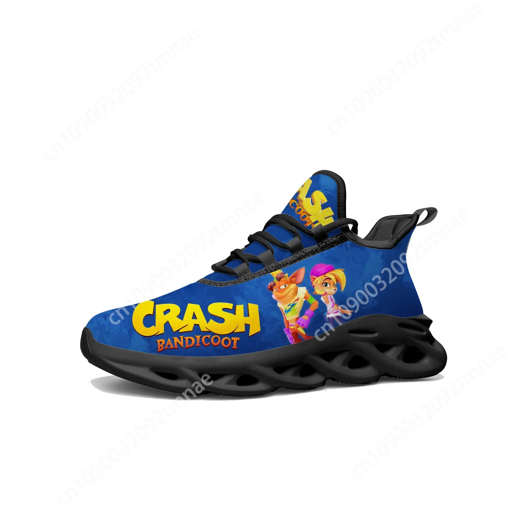 

Crash Bandicoot Flats Sneakers Cartoon Game Mens Womens Teenager Sports Running Shoes High Custom Tailor Made Lace Up Shoes