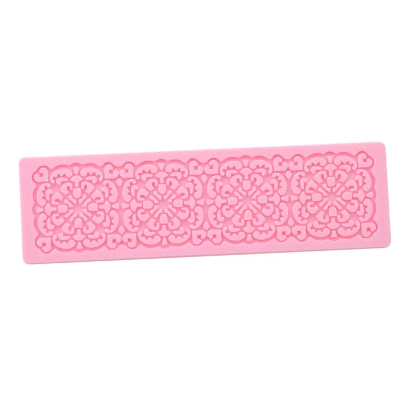 Lace Flower Wedding Cake Silicone Beautiful Flower Lace Fondant Mold Mousse Sugar Craft Icing Mat Pad Pastry Baking Tool