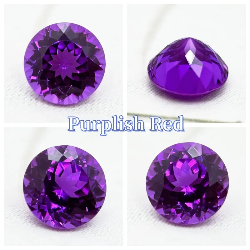 

A-Lab Grown Sapphire Round shape Multiple Colors Gemstone DIY Ring Necklace Earrings Main Materials Selectable AGL Certificate