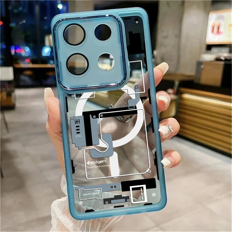 For infinix GT 20 Pro Case Silicon Soft Dustproof Shockproof For infinix GT 10 Pro Cover Technology Map Pattern