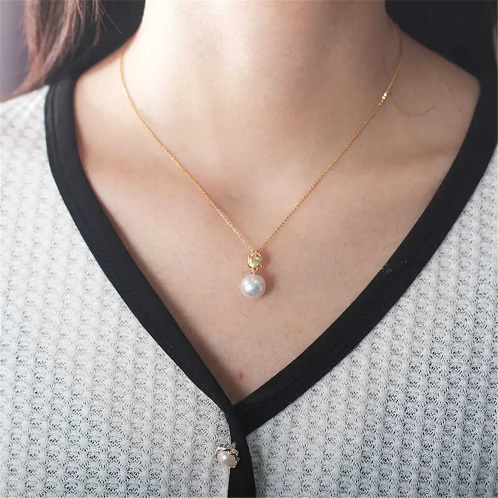 

Подвеска из стерлингового серебра 925 пробы с жемчугом, DIY пустая ободок, чашка, ювелирные изделия для рукоделия, фурнитура для подвески с полыми зубцами