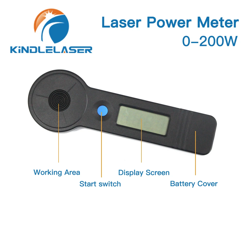 Imagem -05 - Kindlelaser Tubo Handheld do Laser do Co2 Gravura e Máquina de Corte Medidor de Poder Hlp200b 0-200w Transporte Rápido