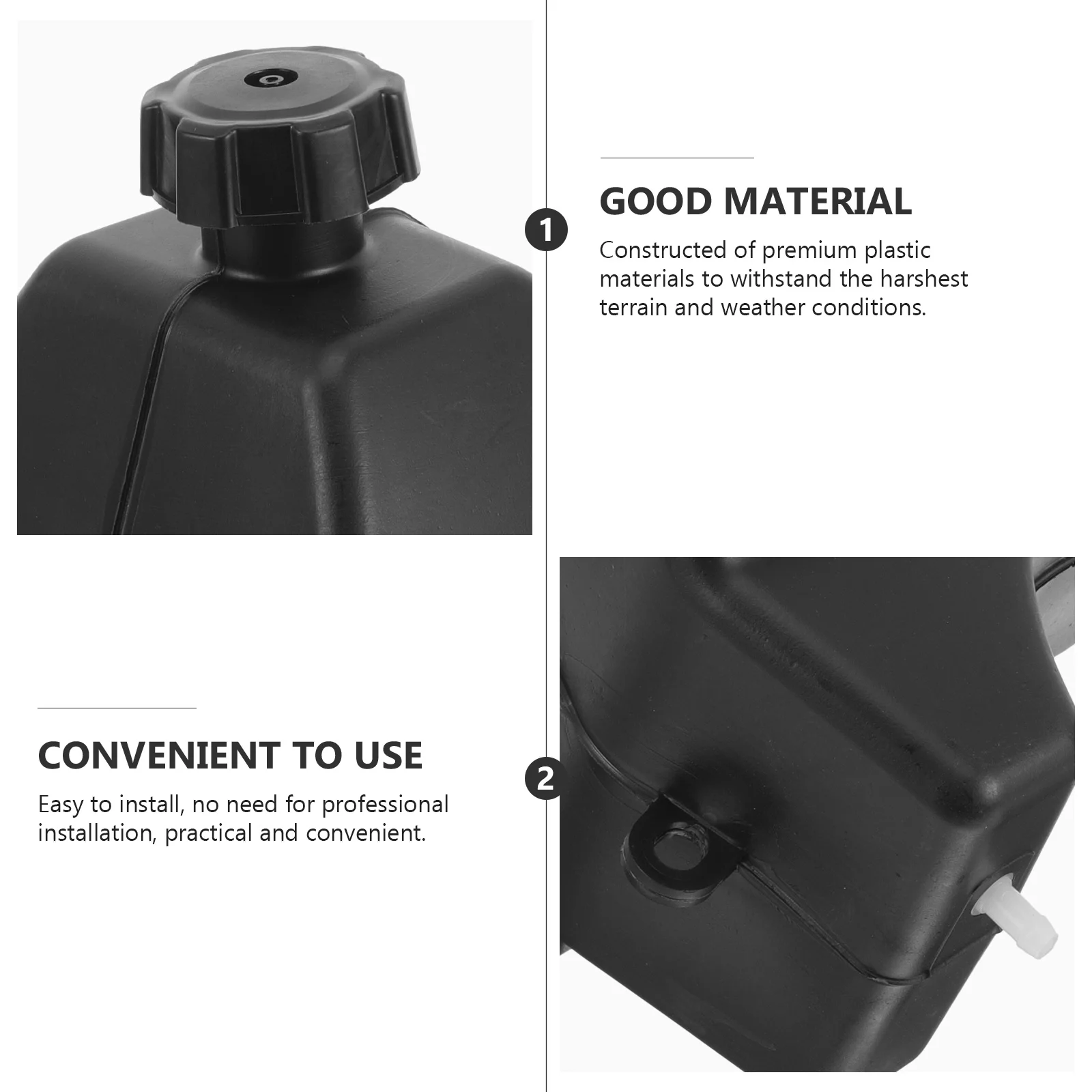 

Plastic Fuel Tank 50Cc-125Cc Motorbike Gas Bottle Sturdy Weather-Resistant Motorcycle Fuel Container Mini Gas Tank Reliable