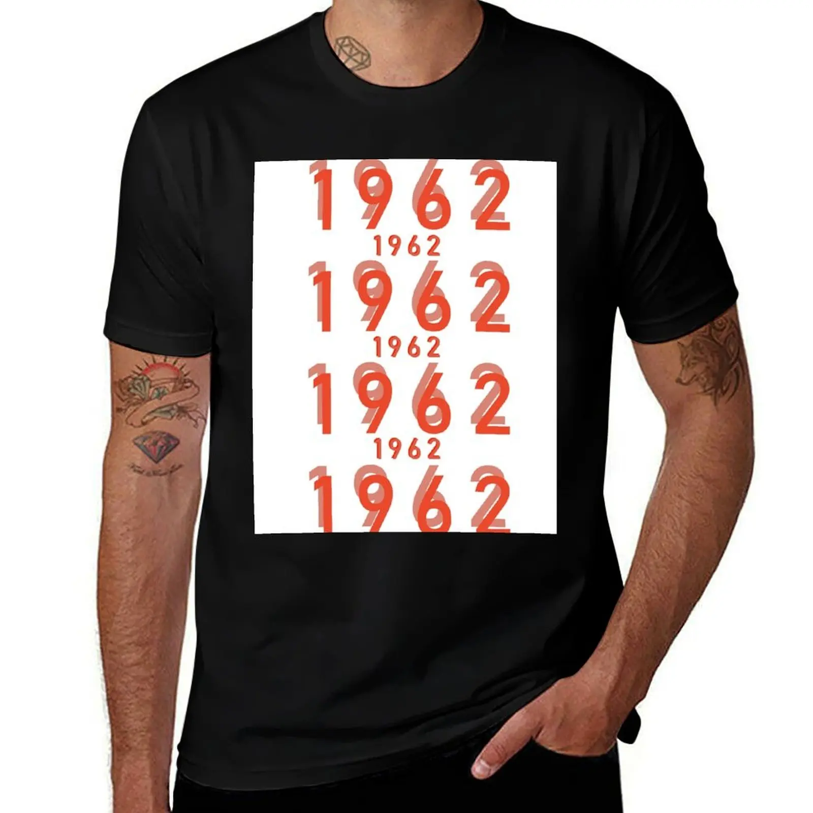 1962 Year design T-Shirt custom shirt graphic t shirt vintage summer top plus size men clothing