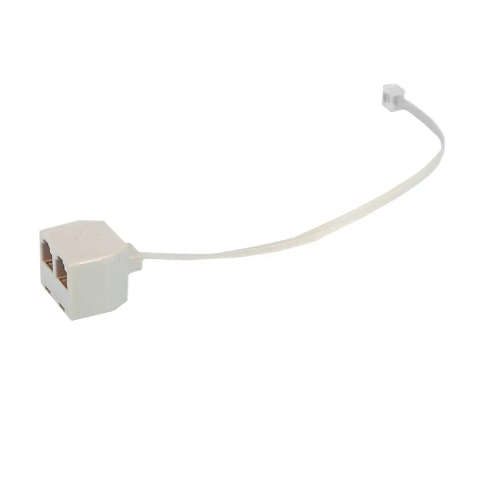 Hot 2 porte 6 p4c RJ11 Dual femmina a maschio cavo telefonico Splitter adattatore 2 vie telefono Splitter linea telefonica
