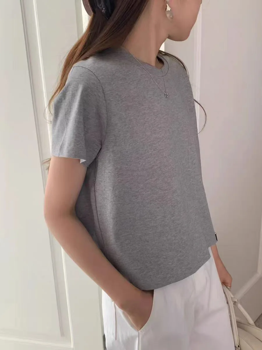 

Женская летняя футболка свободного кроя с круглым вырезом и коротким рукавом, новая модель OUNCE Net Version, повседневная, удобная, дышащая, из хлопка