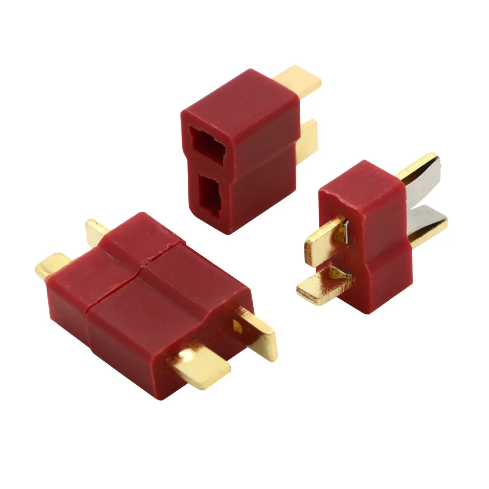 100 stks/partij T-Plug Deans Connectors Set voor RC LiPo Batterij Helikopter Mannelijke en Vrouwelijke Terminals, Assortiment Kit