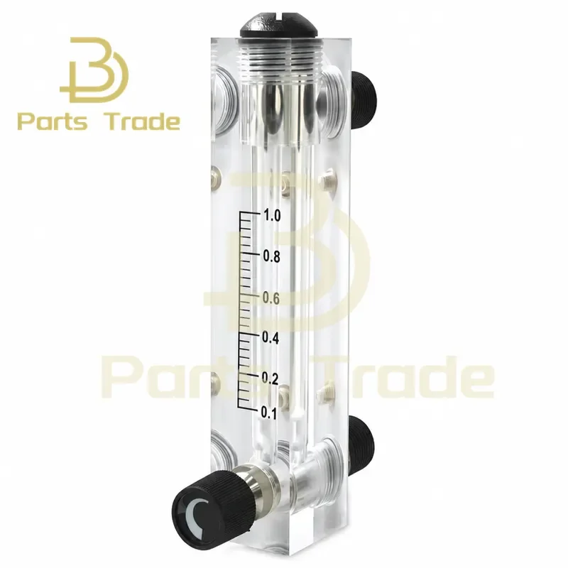 1PCS LZT-M15 PMMA Air Liquid Flowmeter Water Flow Meter Panel Rotameter With Control Valve 0.5-4LPM 1-7LPM 10-100L/H