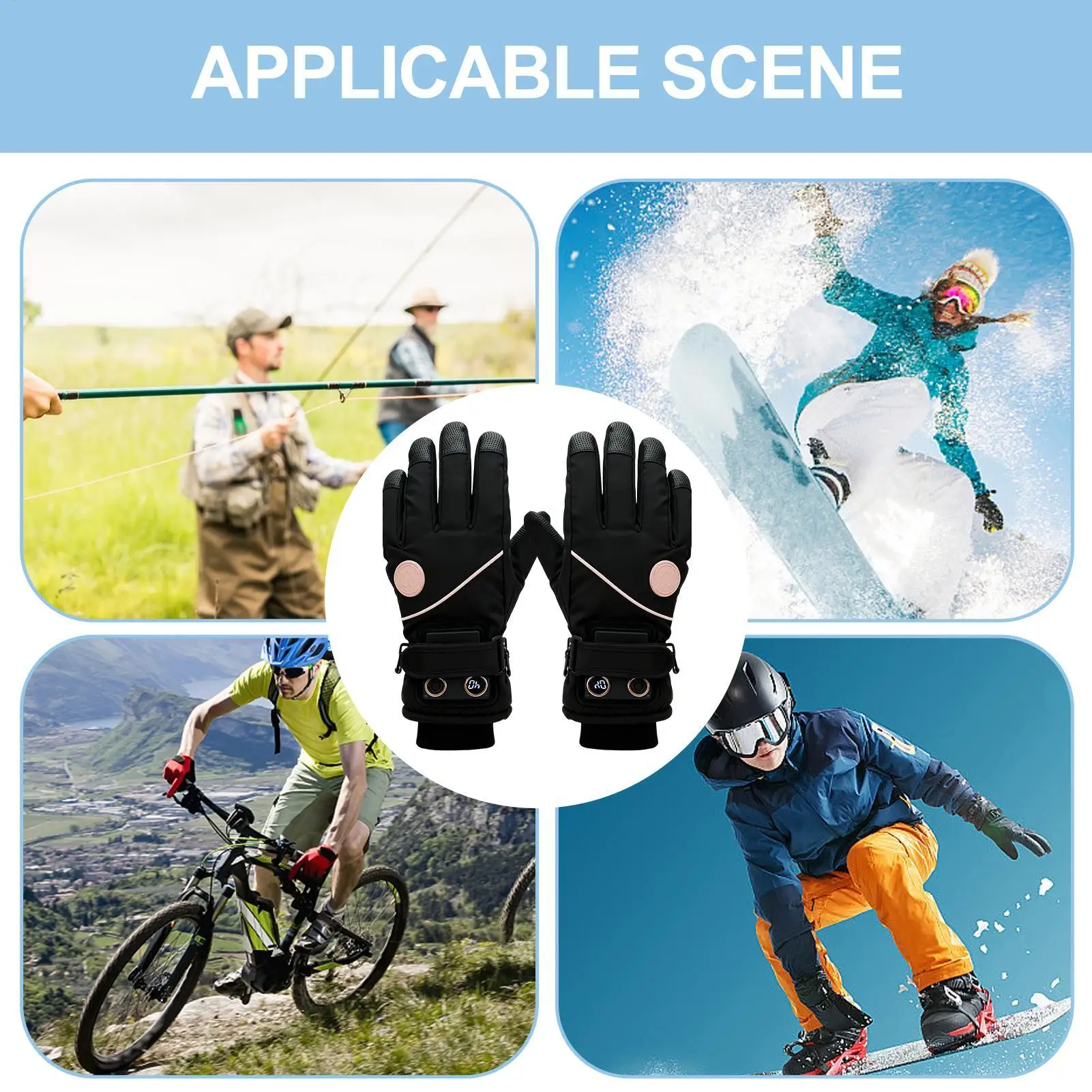 ถุงมืออุ่นสำหรับผู้หญิง 3 ระดับหน้าจอสัมผัสไฟฟ้าแบบยูนิเซ็กซ์อุปกรณ์ฤดูหนาวถุงมือทำงานแบบอุ่นสำหรับการขี่จักรยานขี่มอเตอร์ไซค์กลางแจ้ง