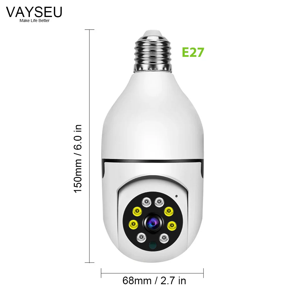 Imagem -04 - Dual Câmeras Lâmpadas com Monitor Led Binocular Cam Bulb Wifi 2.4g 5g Cctv 2mp 3mp w Ip65 Impermeável Network Câmera Lighting E27