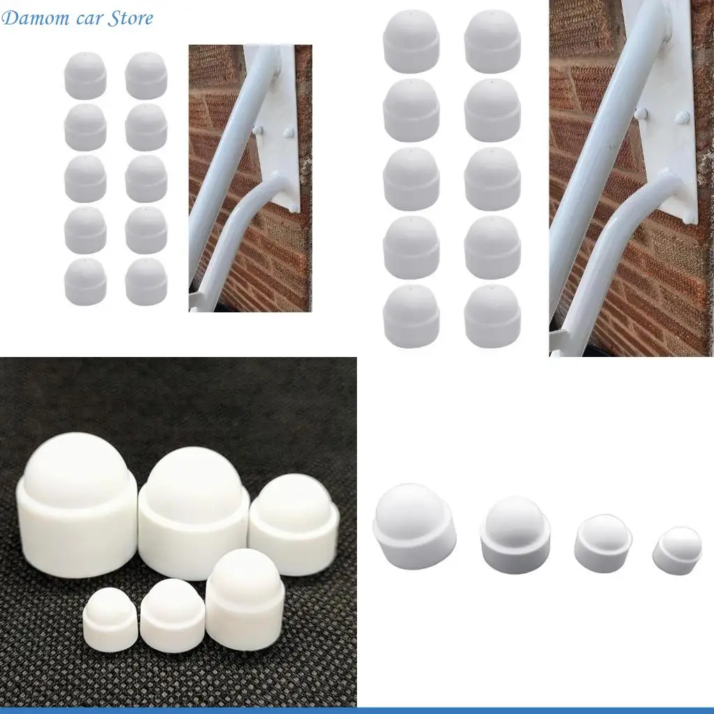 

A2UC Pack из 10 белых пластиковых гайки куполо