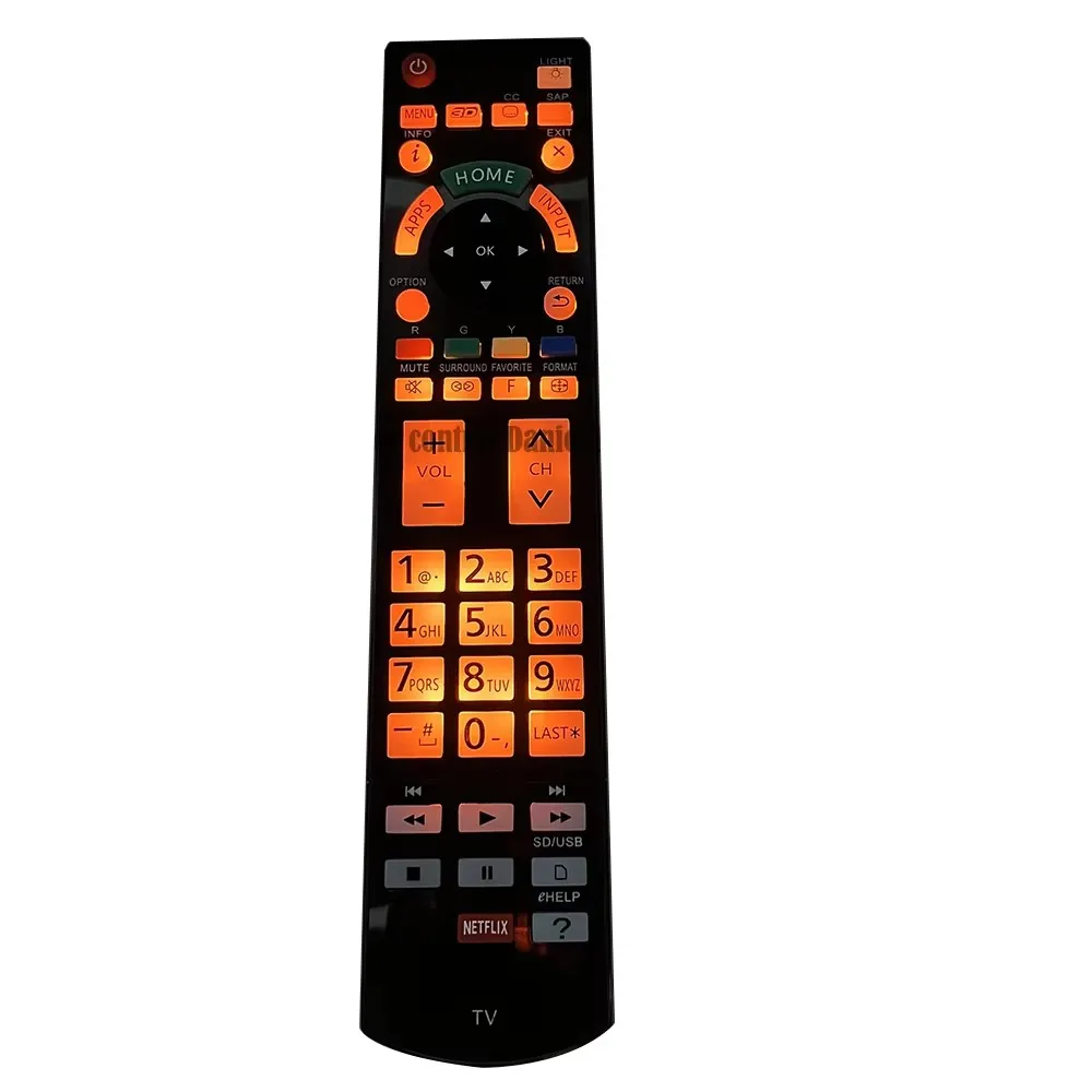 Remote Control use for Panasonic tv N2QAYB000862 TC-P60ZT60 TC-P65ZT60 with Backlight