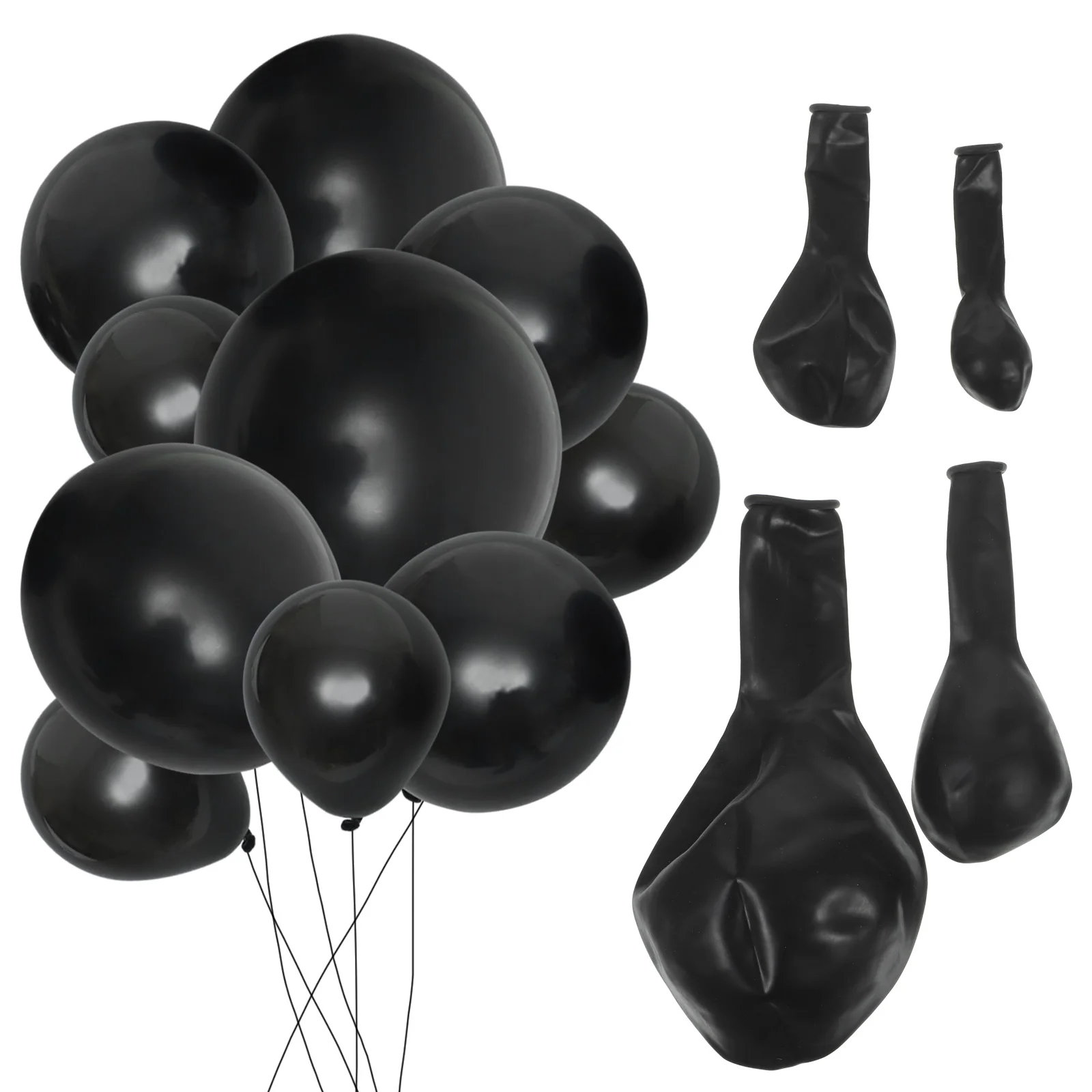 

Black Balloon Chain Arch Set Latex Decorations Halloween Party Emulsion Kit Baby DIY Supplies Balloons Various Sizes