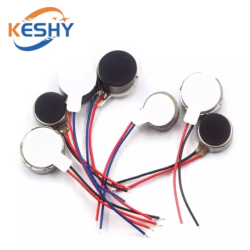 DC 3V 3.7V 8mm/10mm 0820 0827 0834 1027 1030 1034 Round Thin Vibration Motor Button Coin Vibrating Motor Vibrator Phone Massager