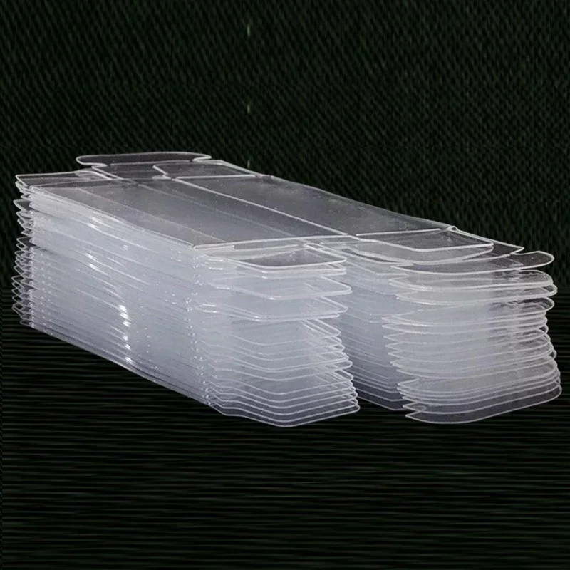 50Pcs Transparent PVC Display Box Car Model Storage Boxes Car Action Figures Toys Packaging Box Dustproof Protection Showcase