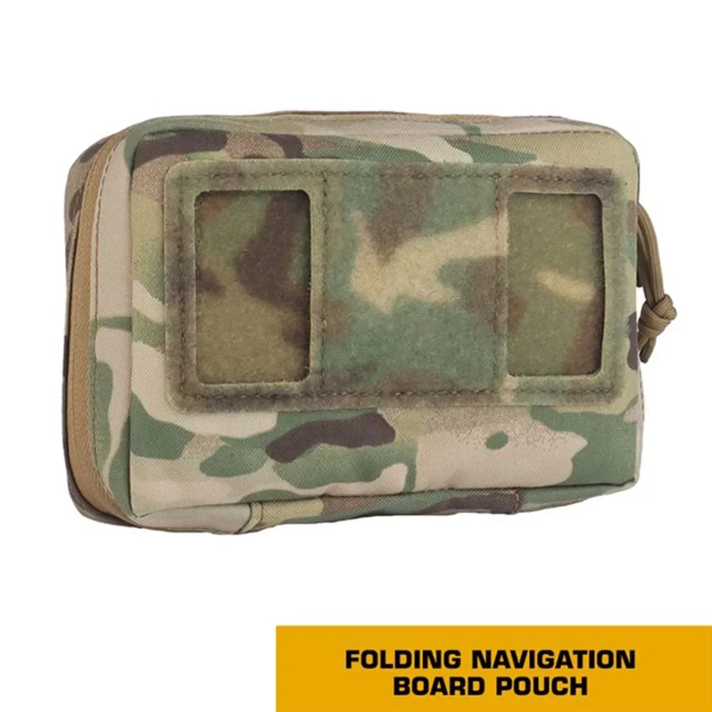  Opvouwbare navigatiebordzak Tactische borsttas Mobiele telefoonhouder Kaarthouder Beheerder Paneelzakje Uitrusting