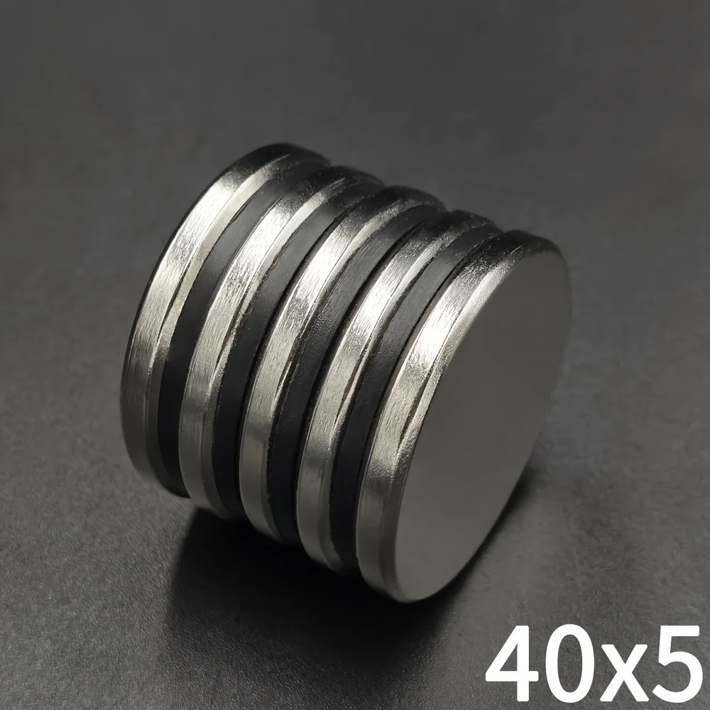 1/3 Pcs 40x5 mm Magnet for Fridge 40mm X 5mm Round Permanent Magnetic Disc 40x5mm