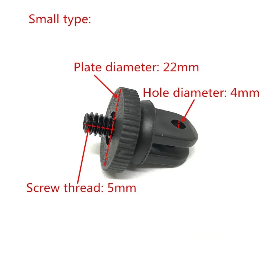 Винтовой адаптер для штатива 1/4 дюйма для крепления на штатив Gopro, адаптер для крепления на штатив, используемый для конвертера Xiaomi yi Gopro Hero 4 3+ 3 2 1